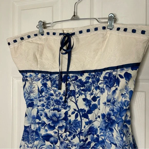 Anthropologie Maeve Strapless Mini Dress